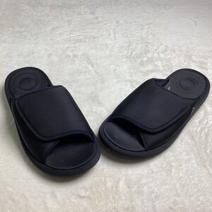 FitFlop iQushion Adjustable Slides Black Comfort Sandals Women's US 6 EU 37 UK 4